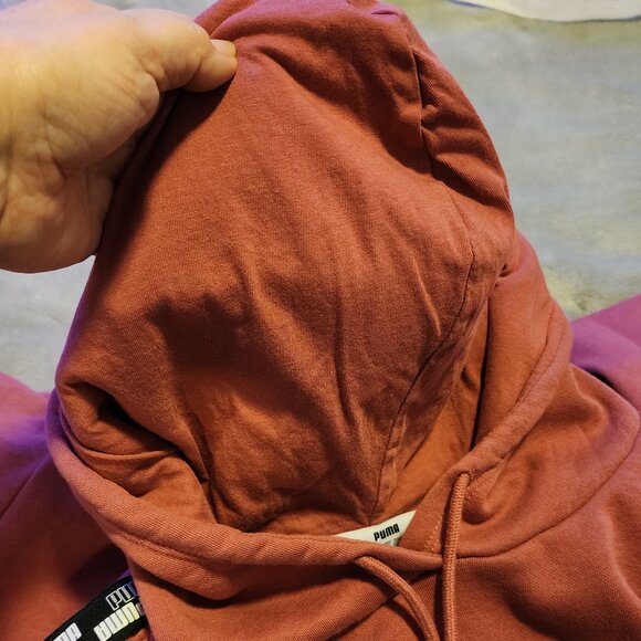 *NWOT* Women's cropped XXL Puma Mauve pullover hoodie sweatshirt - Picture 6 of 16